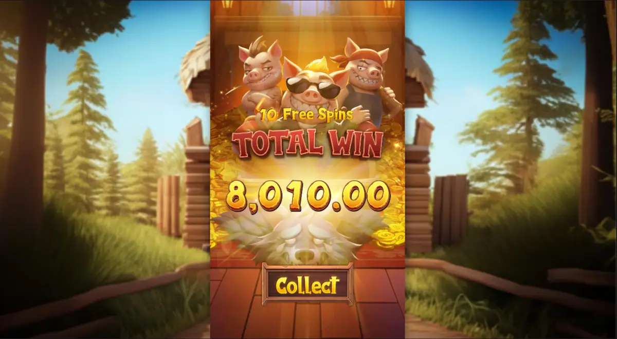 Three Crazy Piggies recursos especiais Three Crazy Piggies recursos especiais