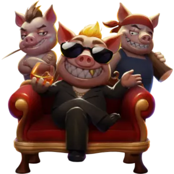 Three Crazy Piggies